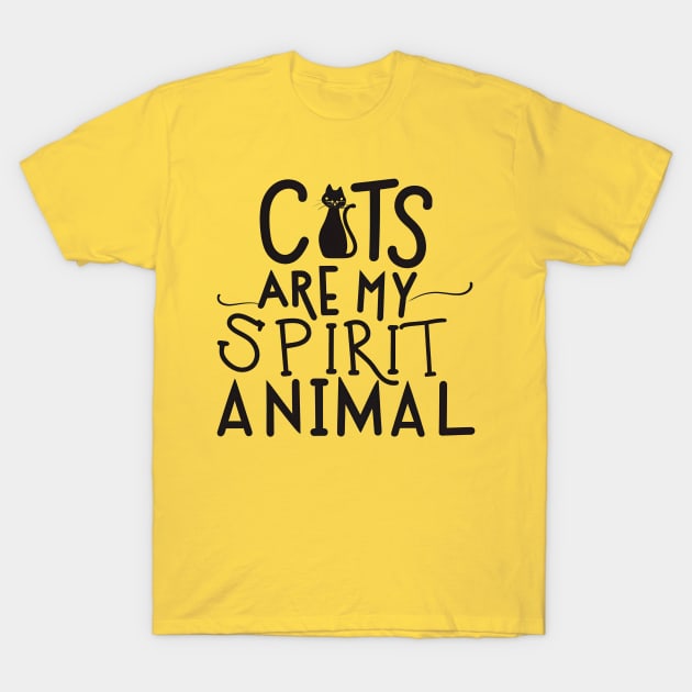 Cats are my spirit animals T-Shirt by NomiCrafts